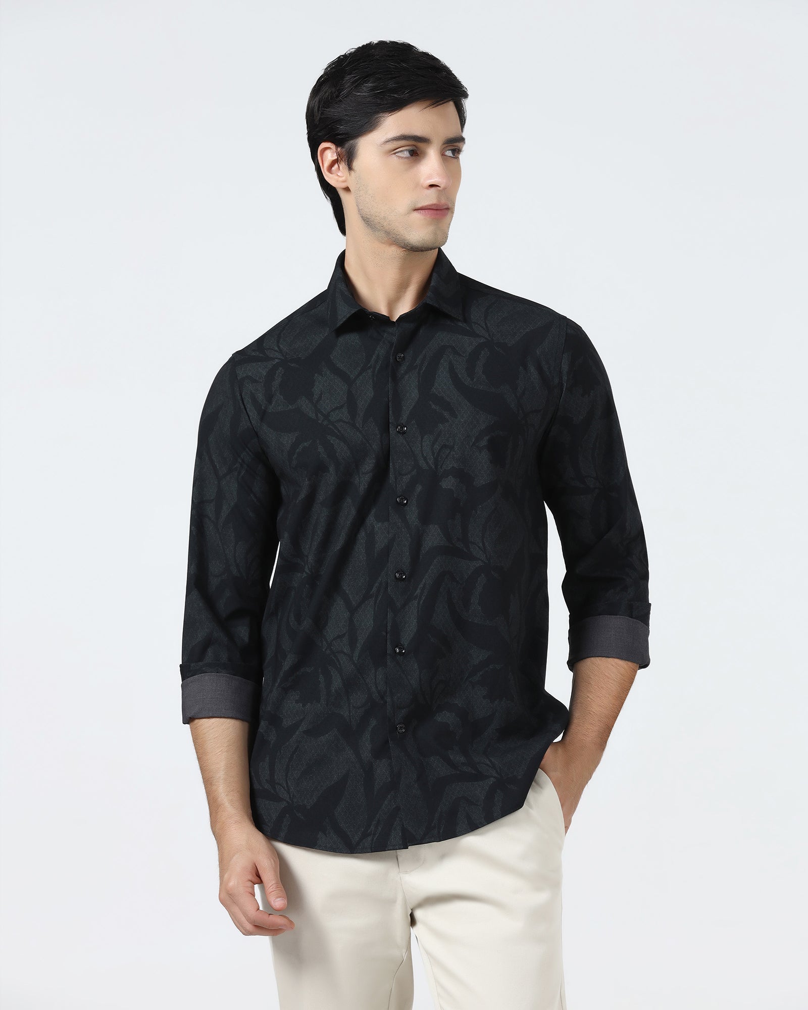 Green Printed Shirt - Tropika