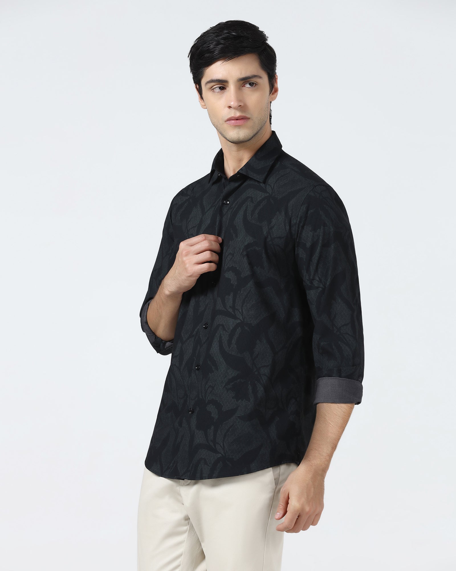 Green Printed Shirt - Tropika