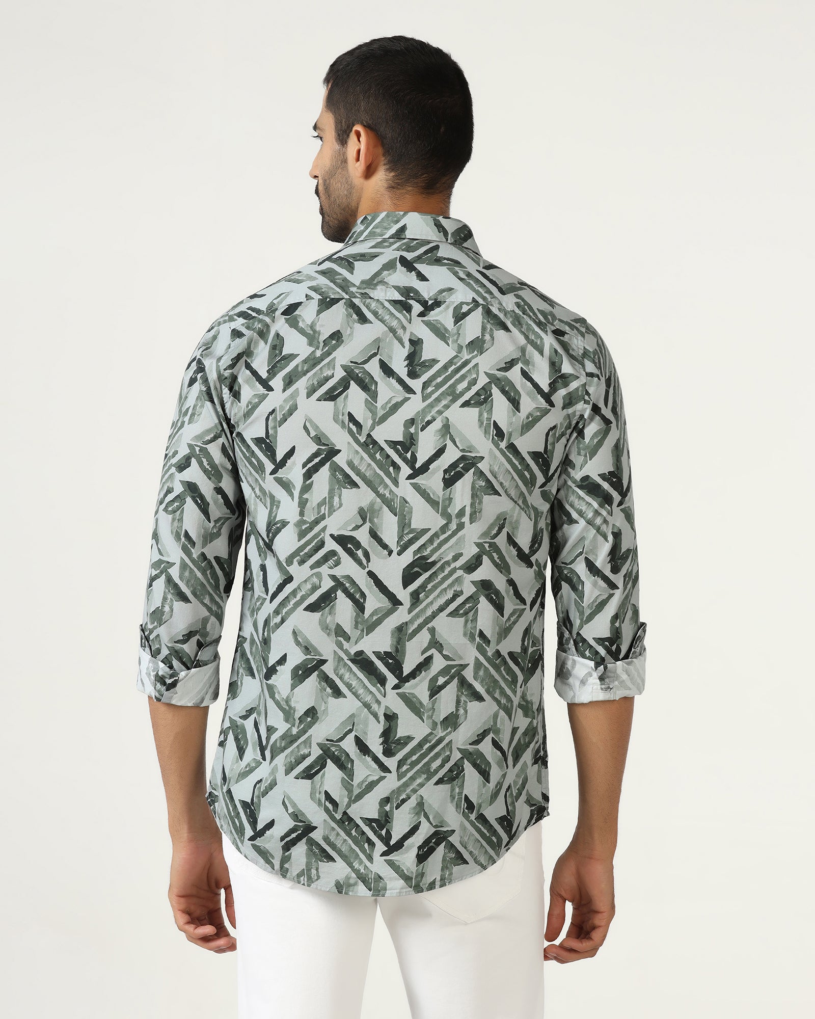 Green Printed Shirt - Volmer