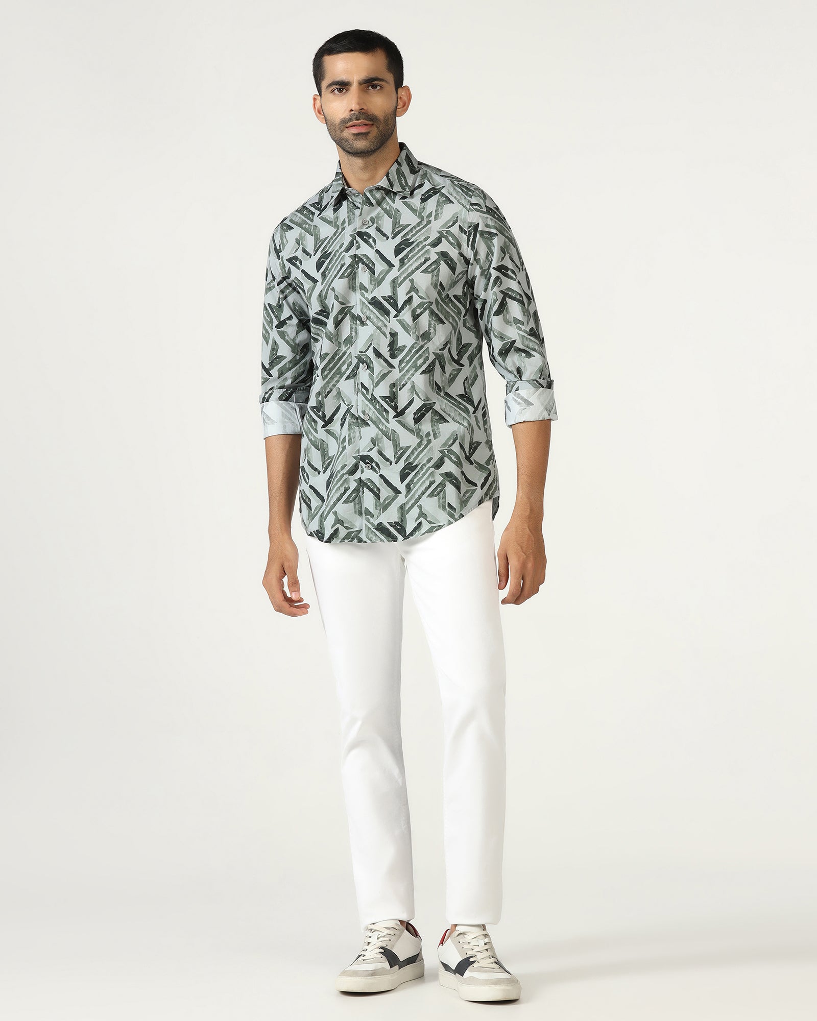 Green Printed Shirt - Volmer