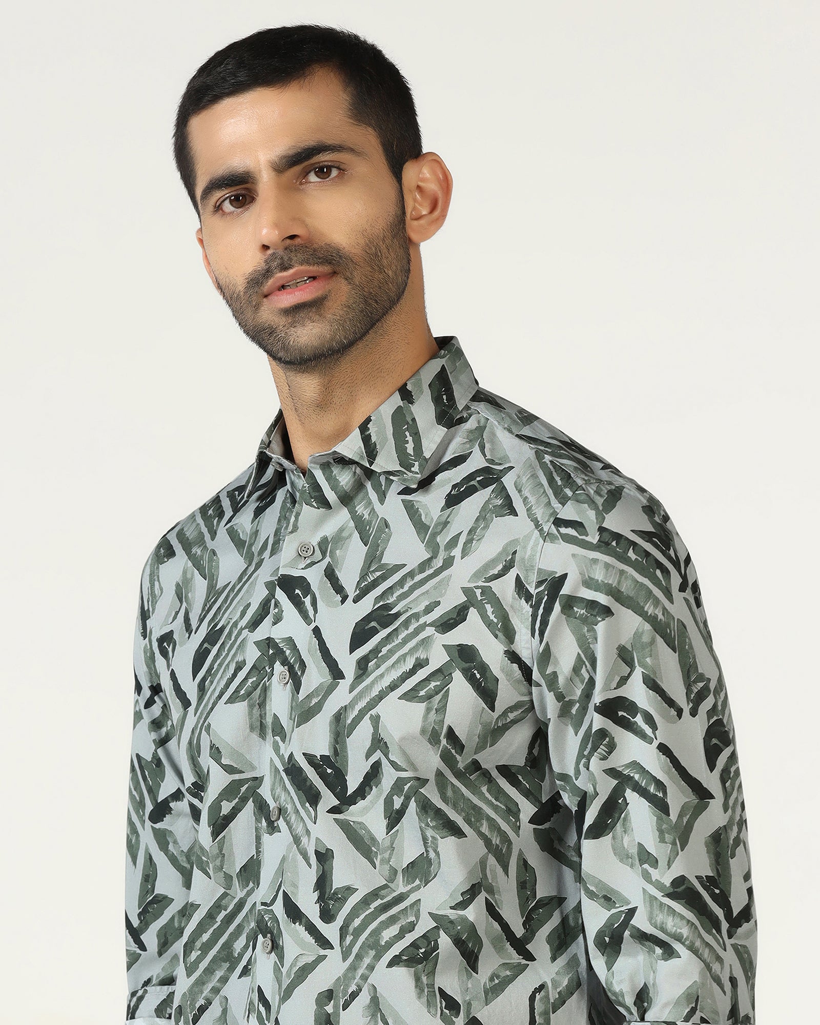 Green Printed Shirt - Volmer