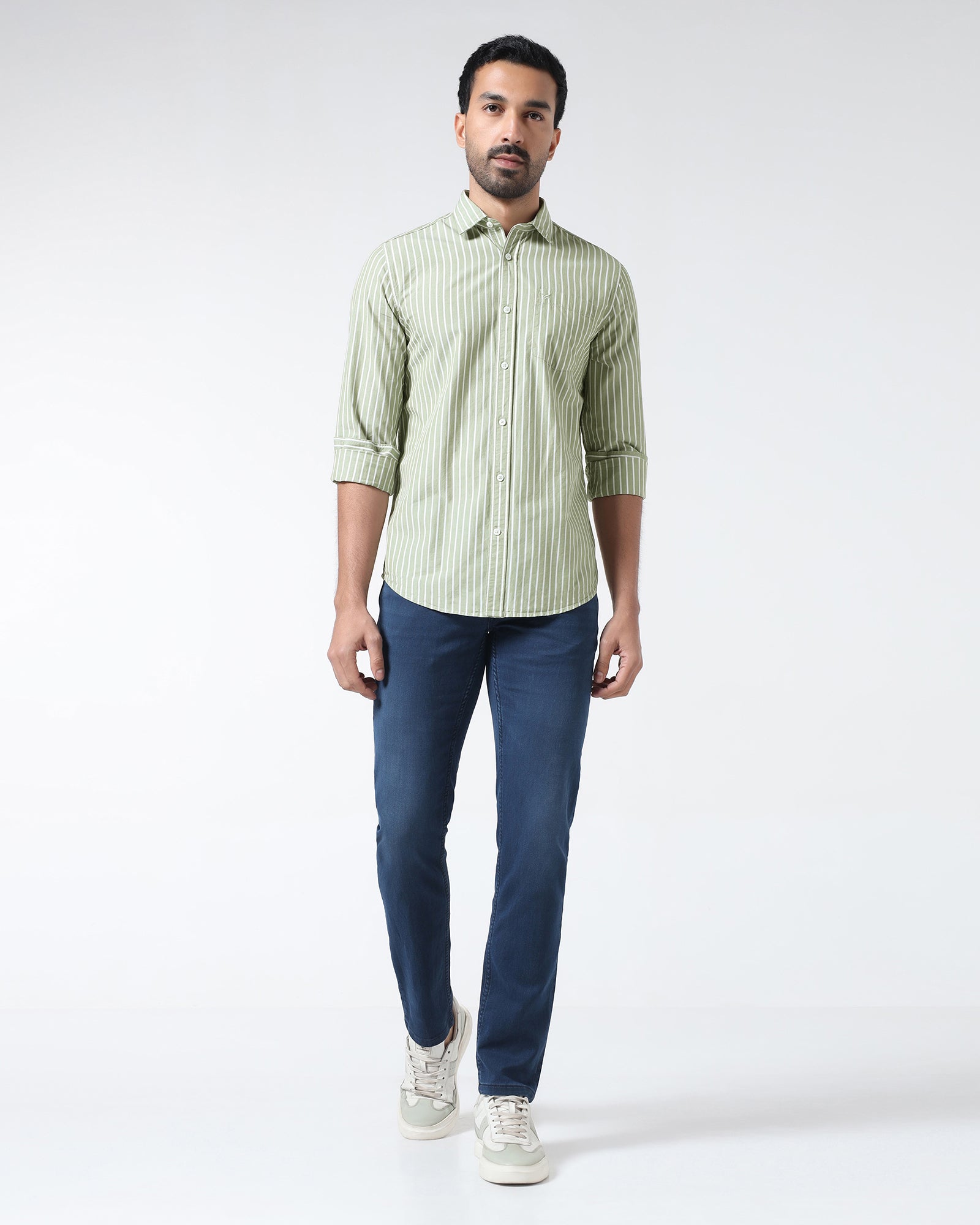 Green Stripe Shirt - Hamber