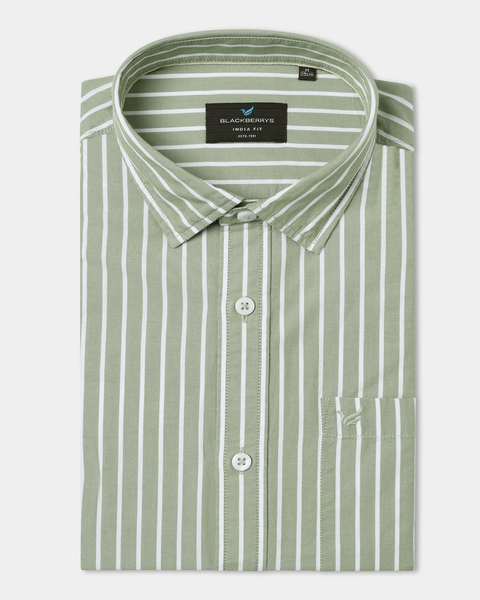 Green Stripe Shirt - Hamber