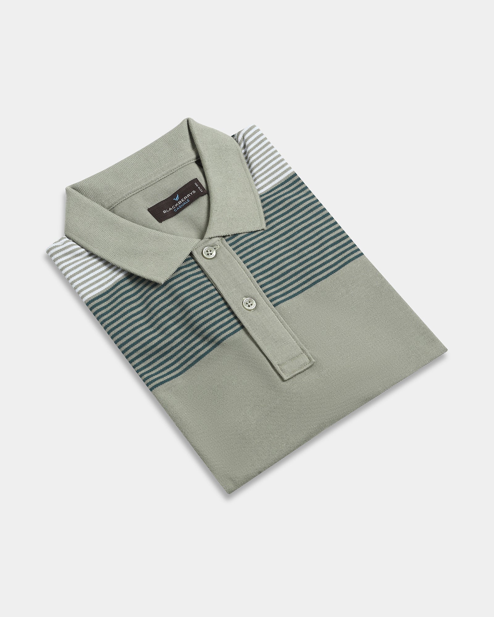 Green Stripe Polo - Orson