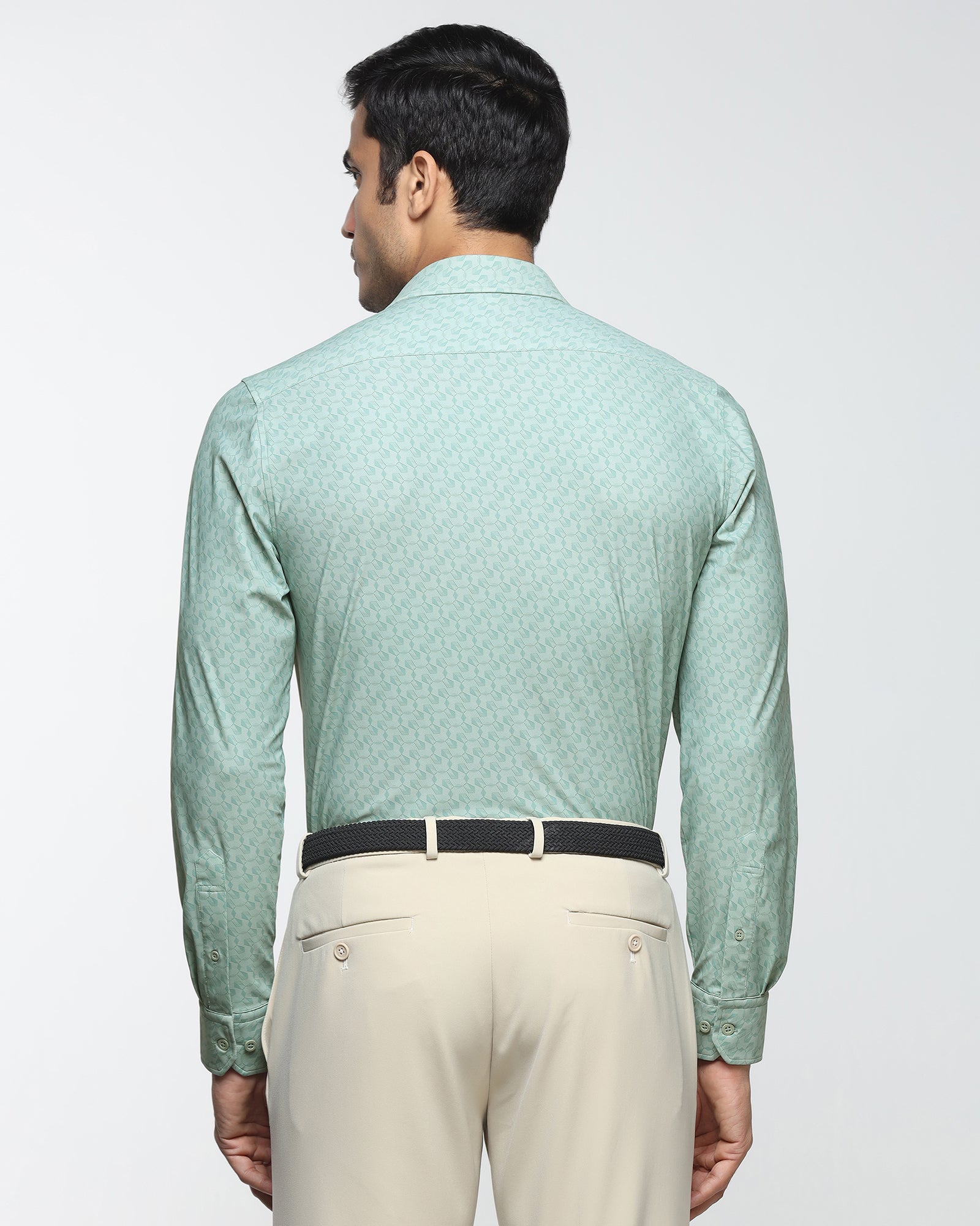Green TechPro Printed Shirt - Graph