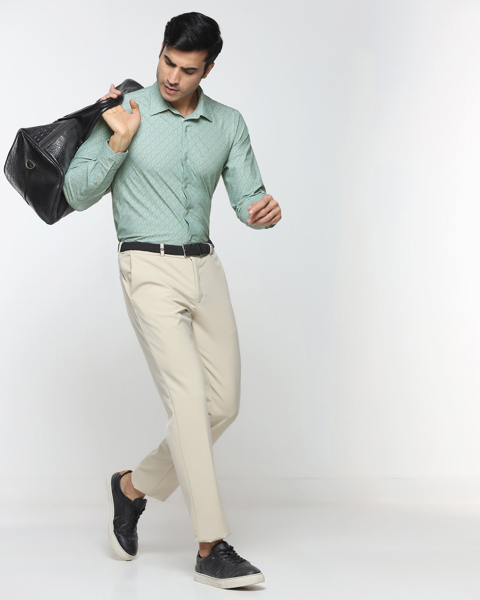 Green TechPro Printed Shirt - Graph