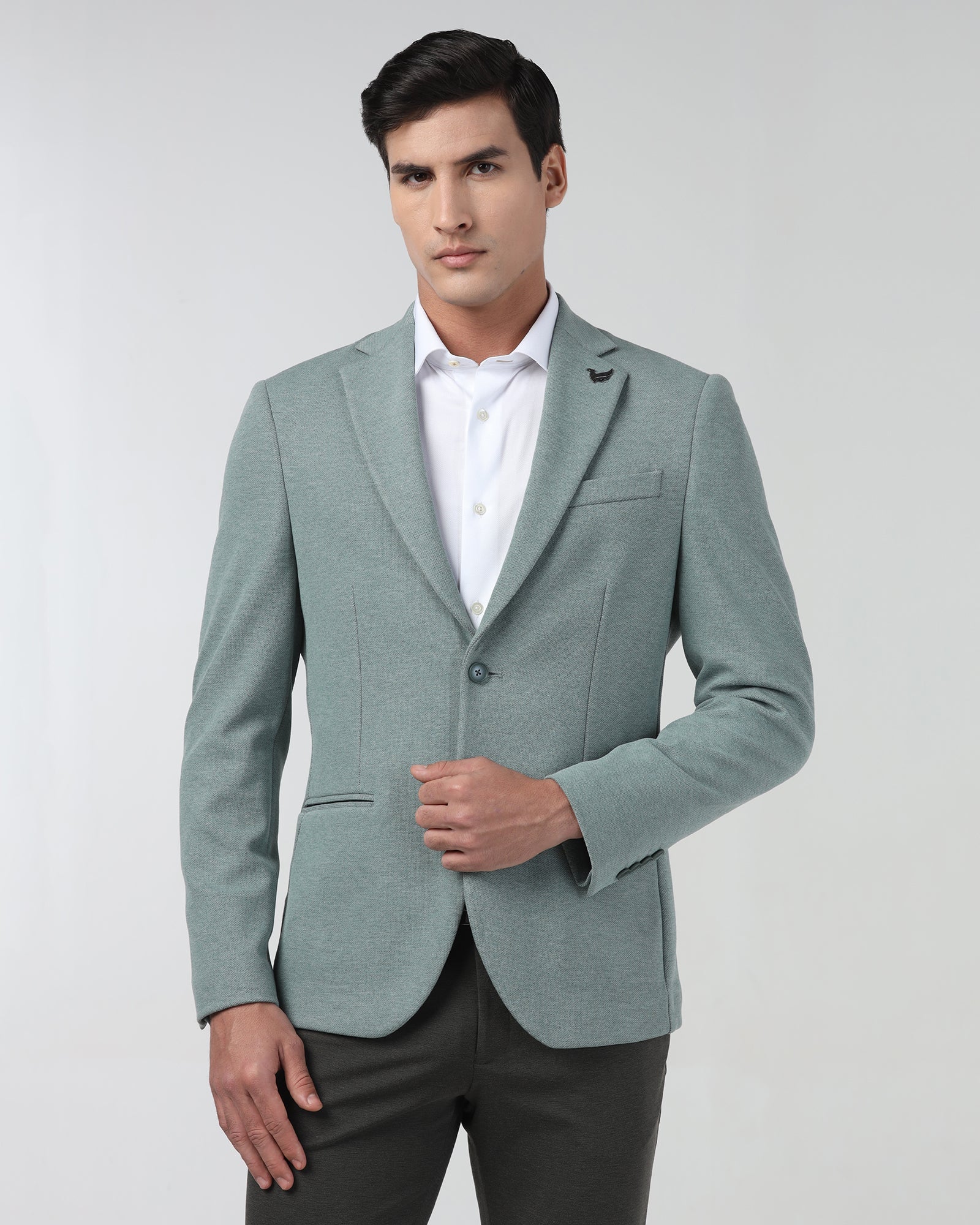 Green Textured Blazer - Gio