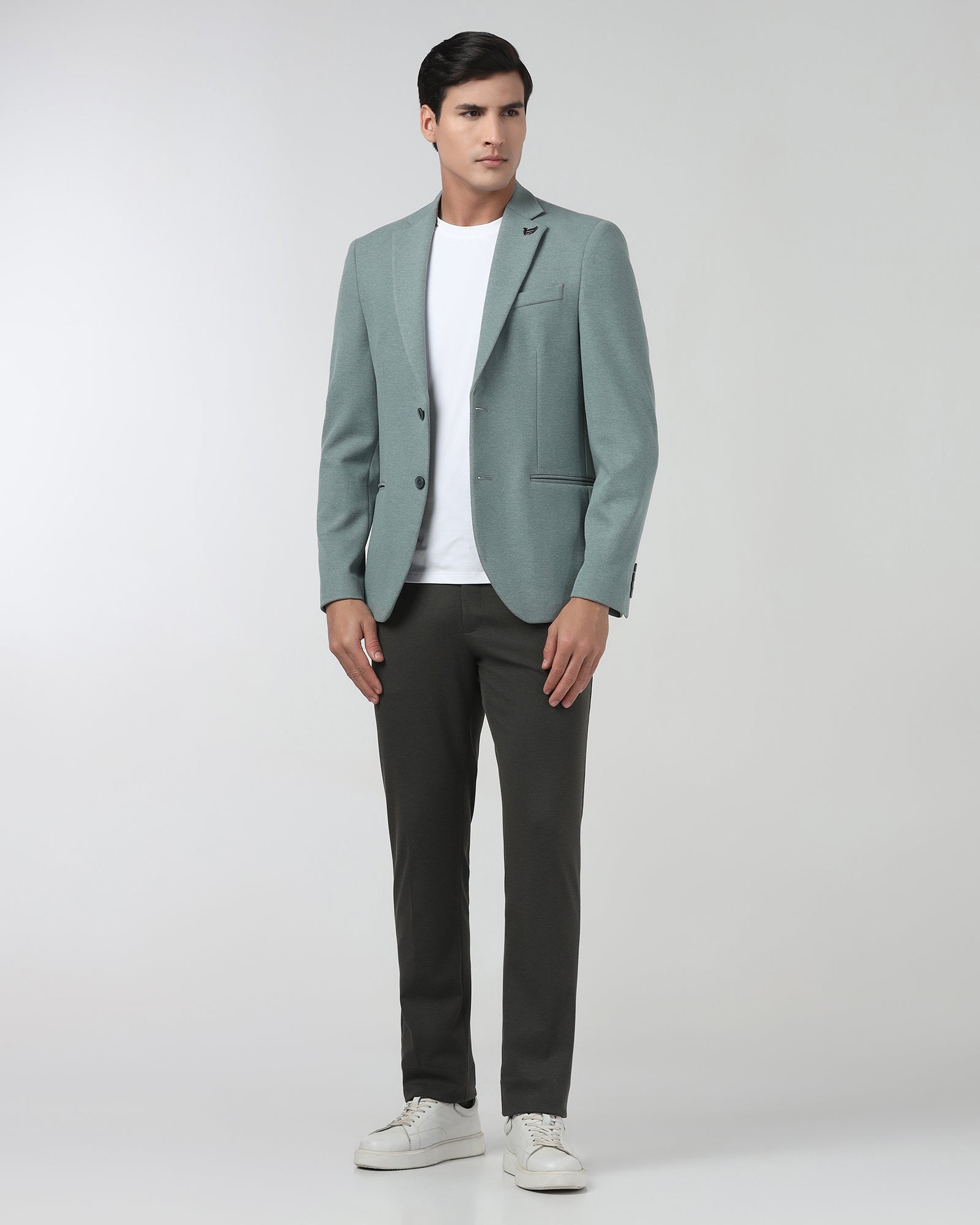Green Textured Blazer - Gio