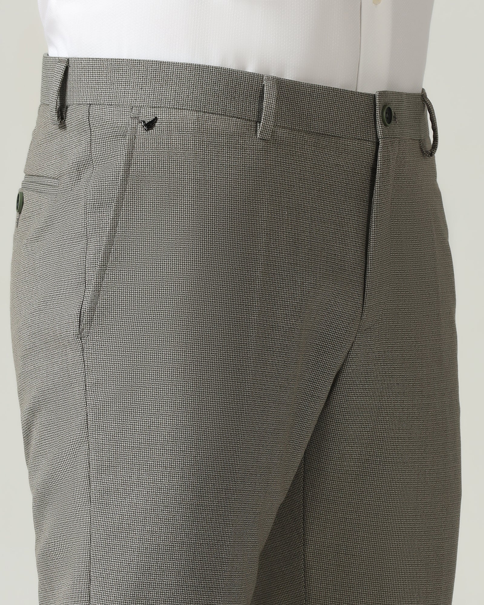 Green Textured Trouser - Cuba