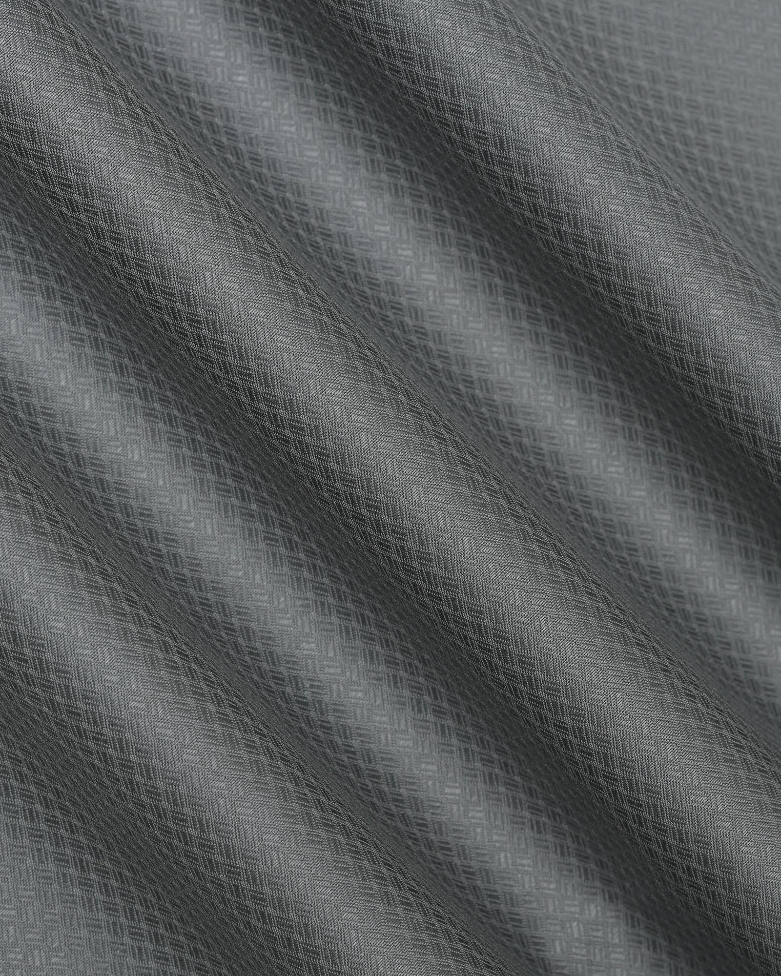 Grey Non Iron Textured Shirt - Erik