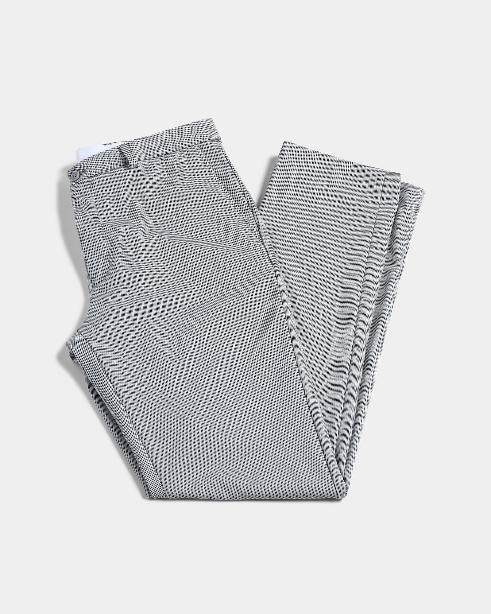 Grey TechPro Textured Trouser - Wayne