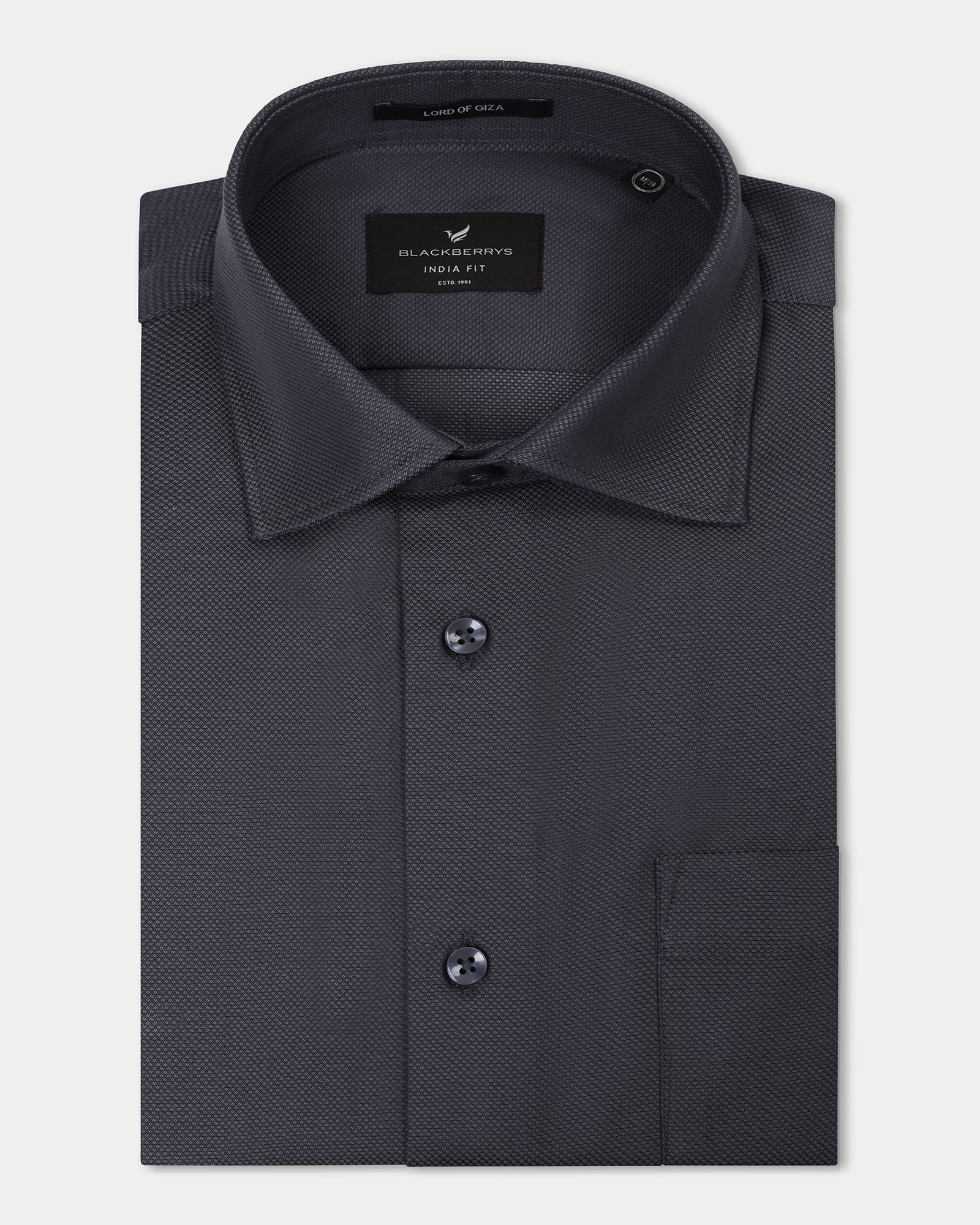 Grey Textured Shirt - Magnus