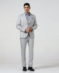 Grey Three Piece Textured Suit - Dayle