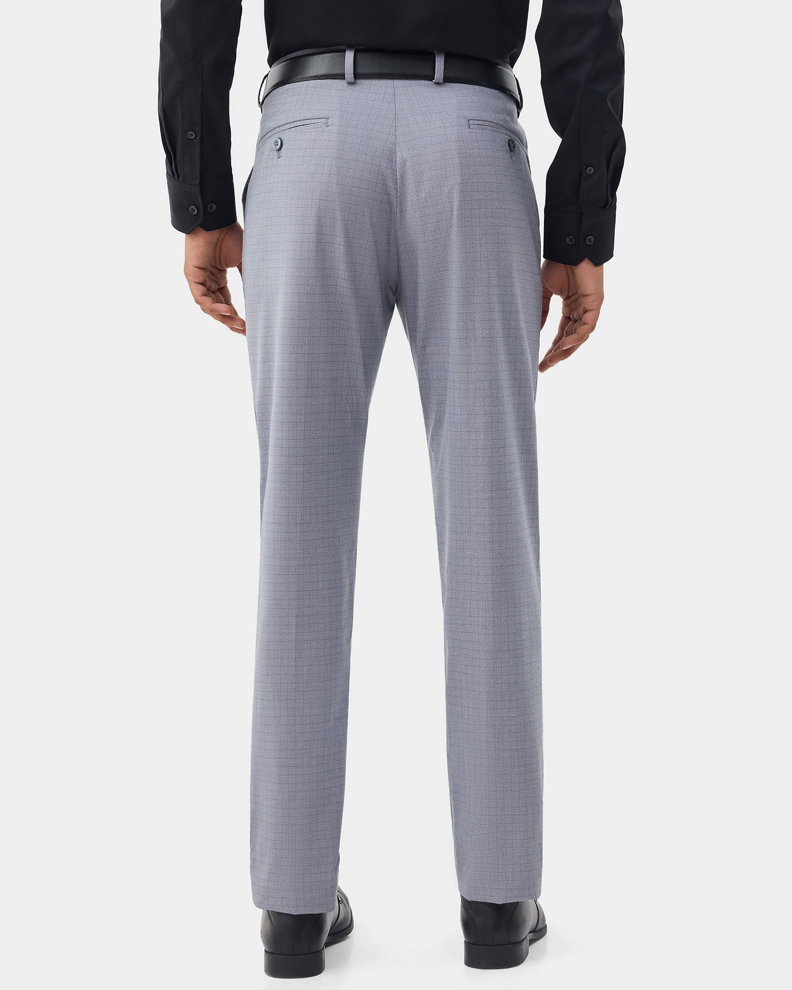 Grey Check Trouser - Cole