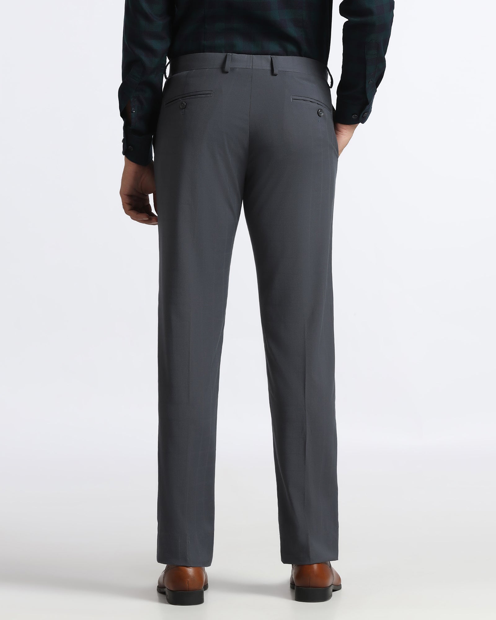 Grey Check Trouser - Glenfiddich