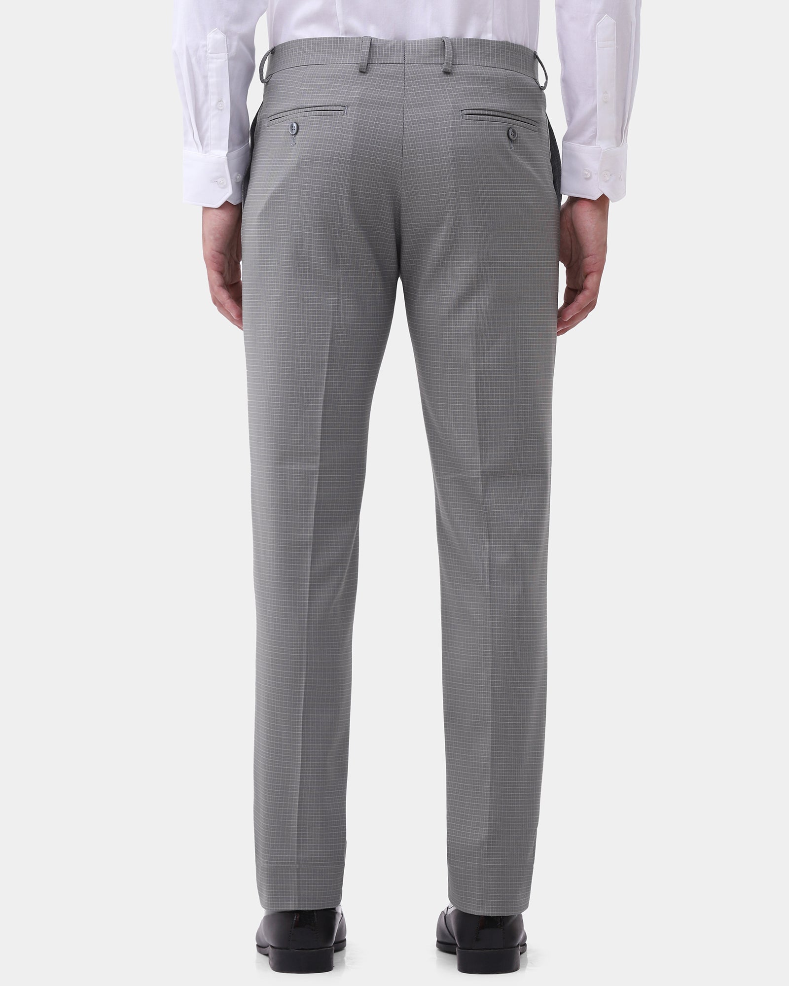 Grey Check Trouser - Rier