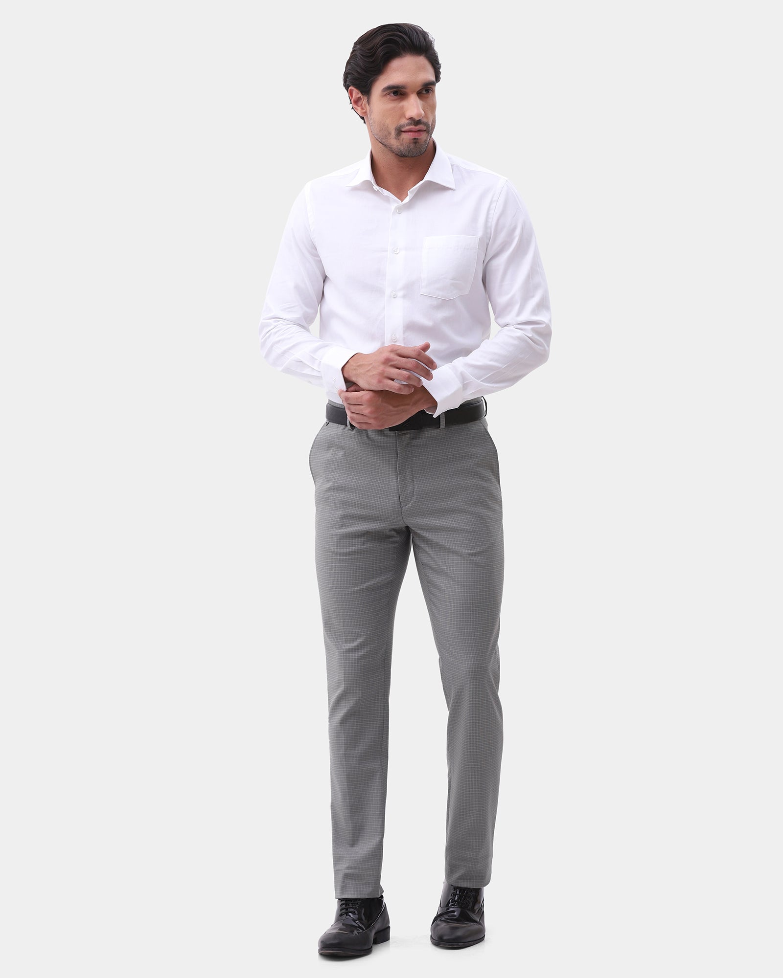 Grey Check Trouser - Rier