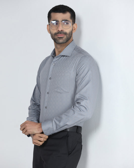 Grey Jacquard Shirt - Alton