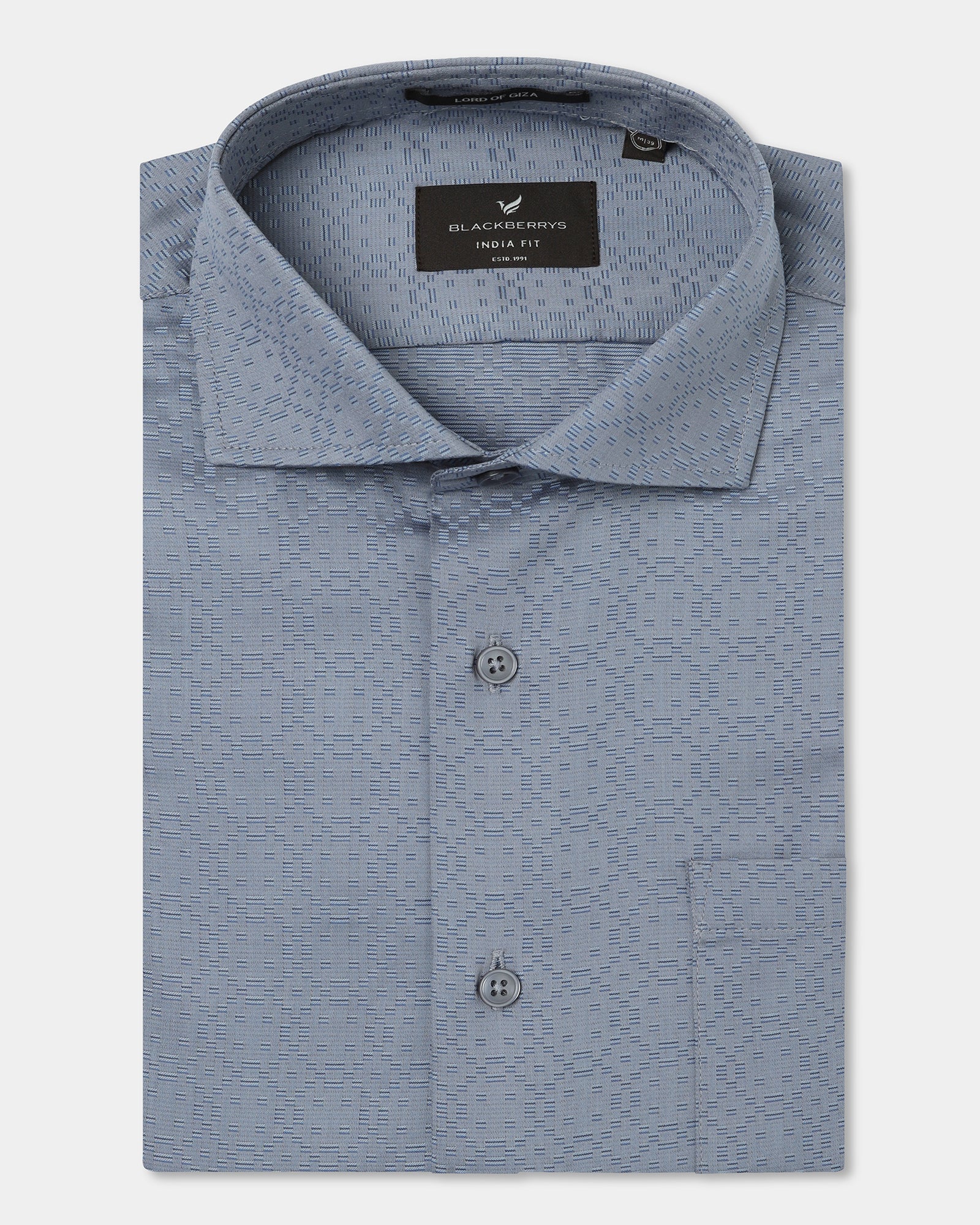 Grey Jacquard Shirt - Alton