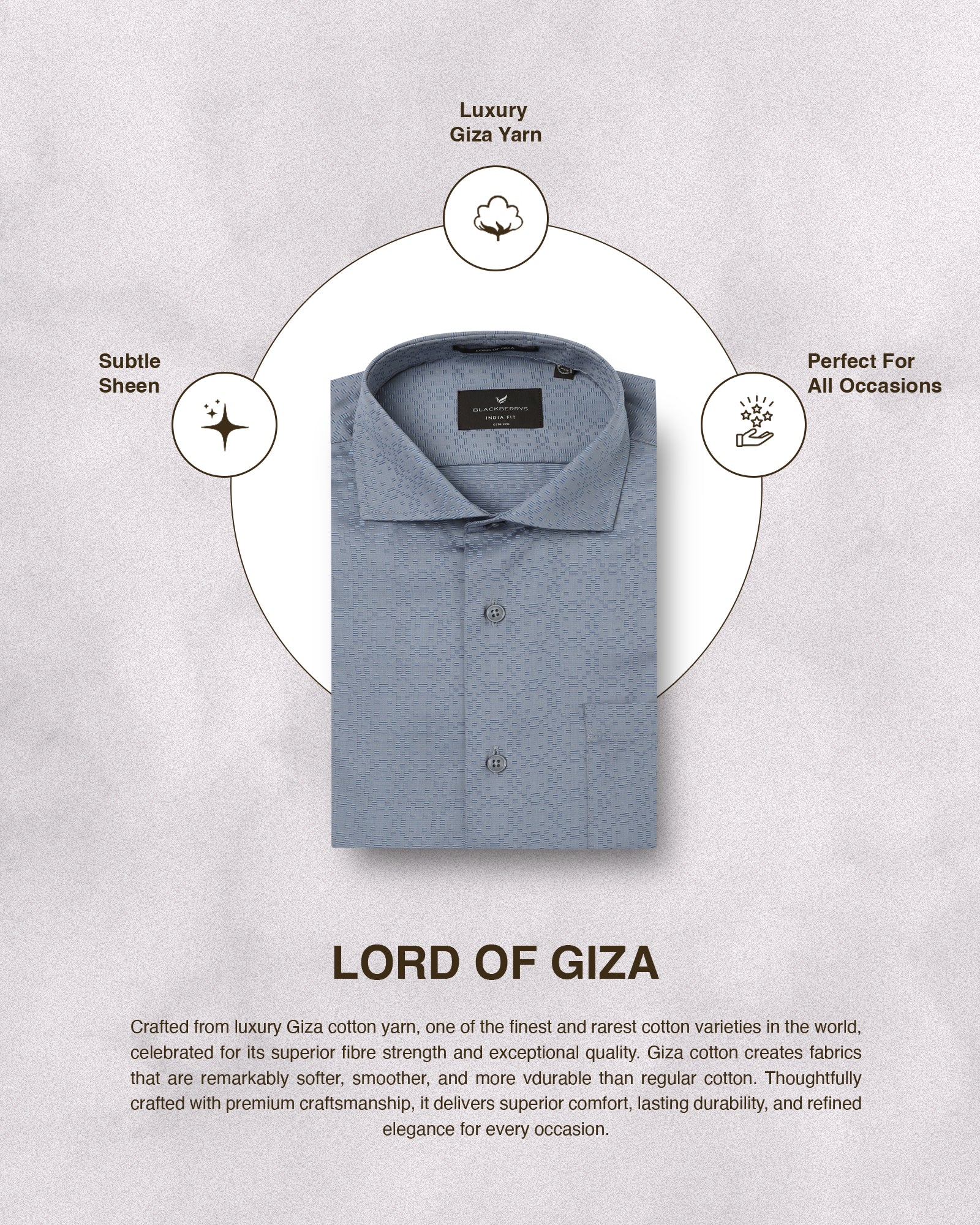 Grey Jacquard Shirt - Alton