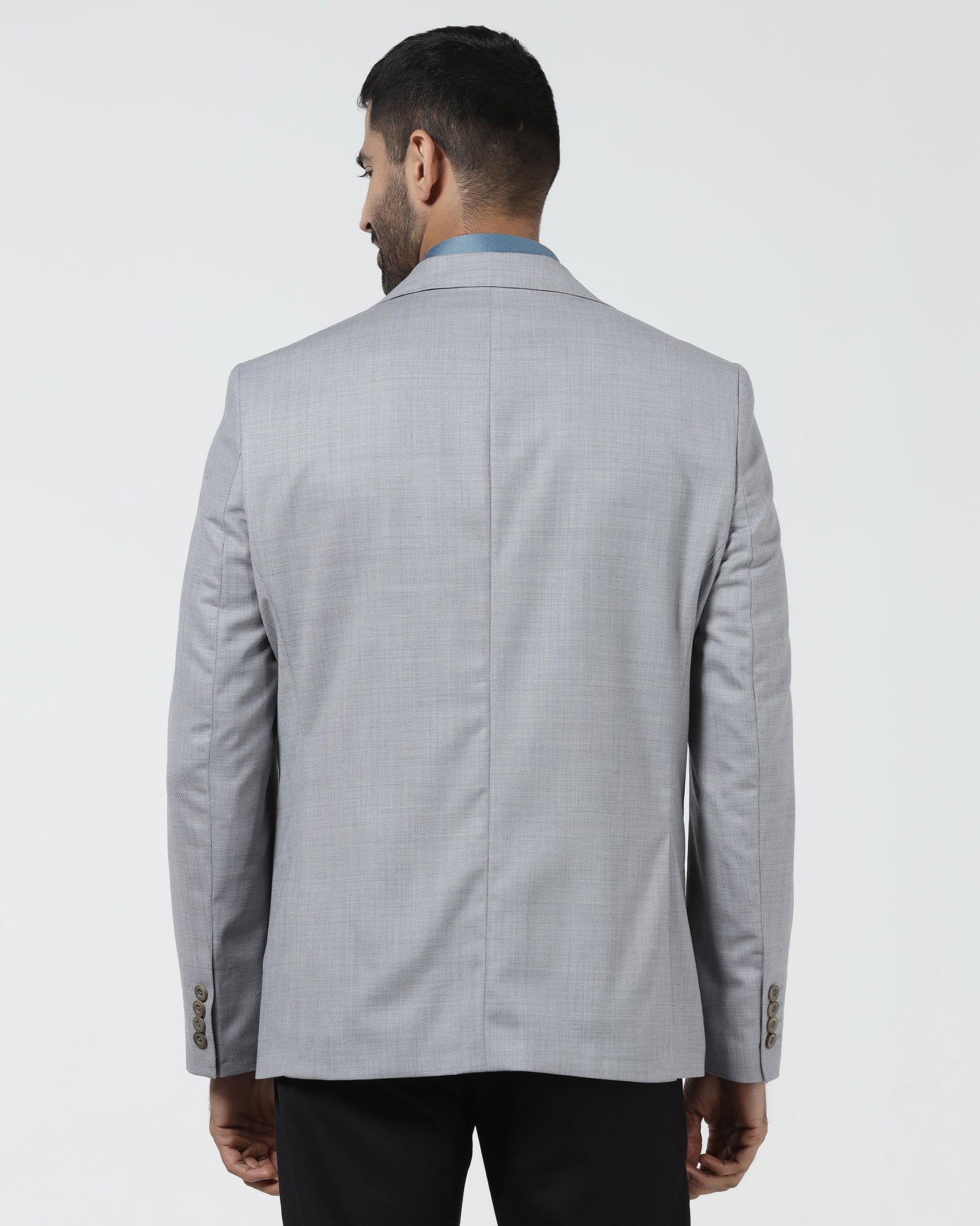 Grey Luxe Solid Blazer - Randal