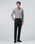 Grey Melange Textured Trouser - Dixon