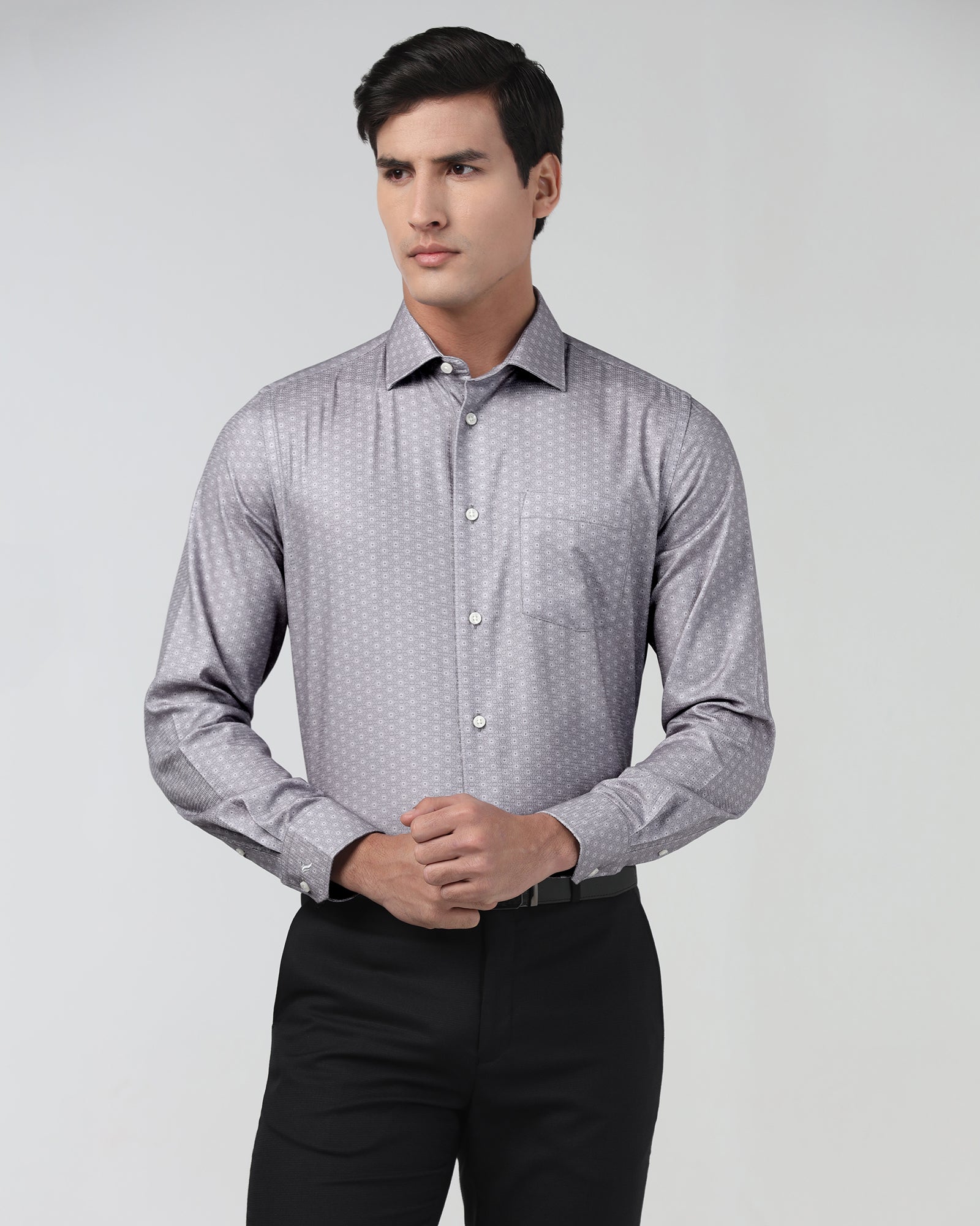Grey Printed Shirt - Anise
