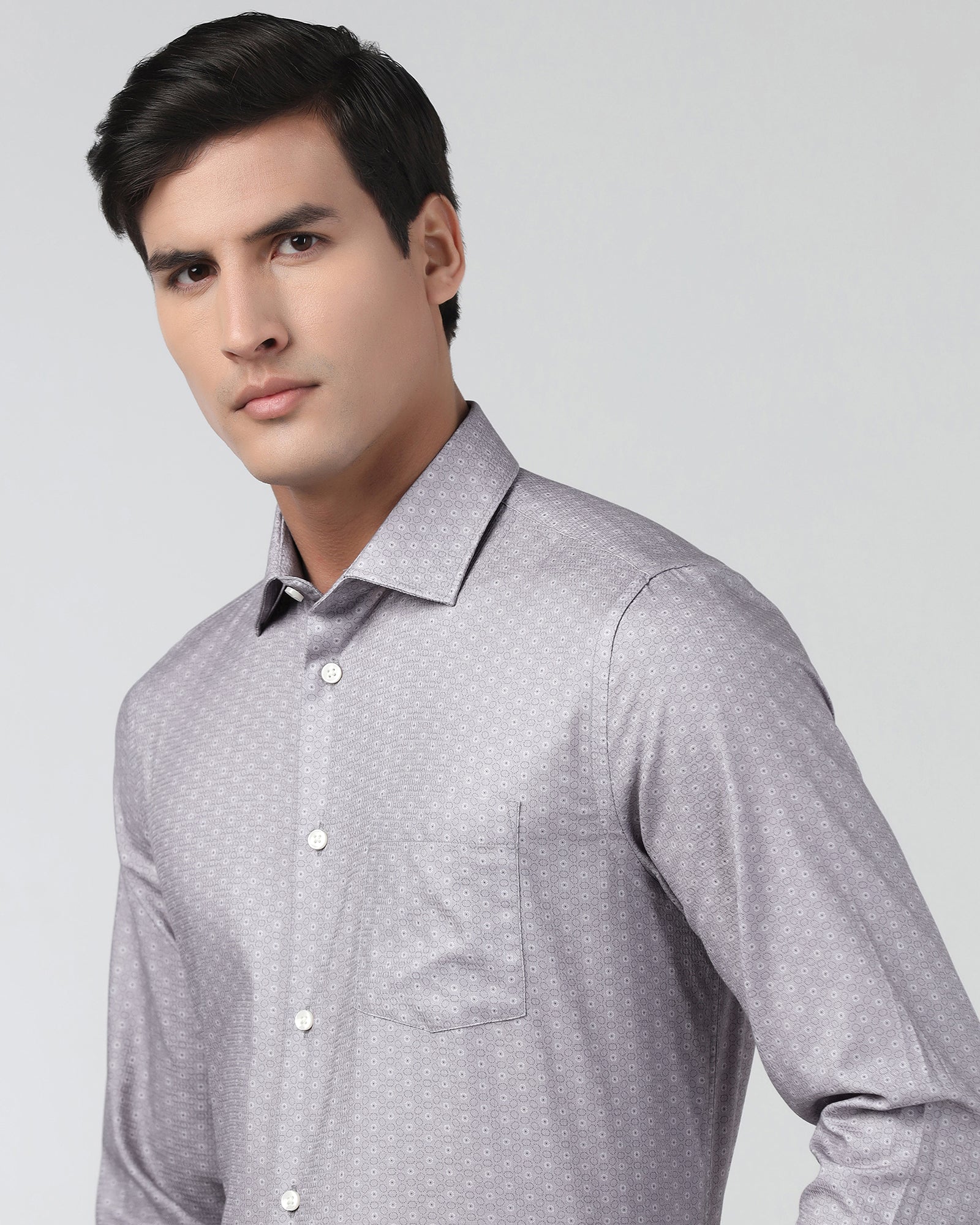 Grey Printed Shirt - Anise
