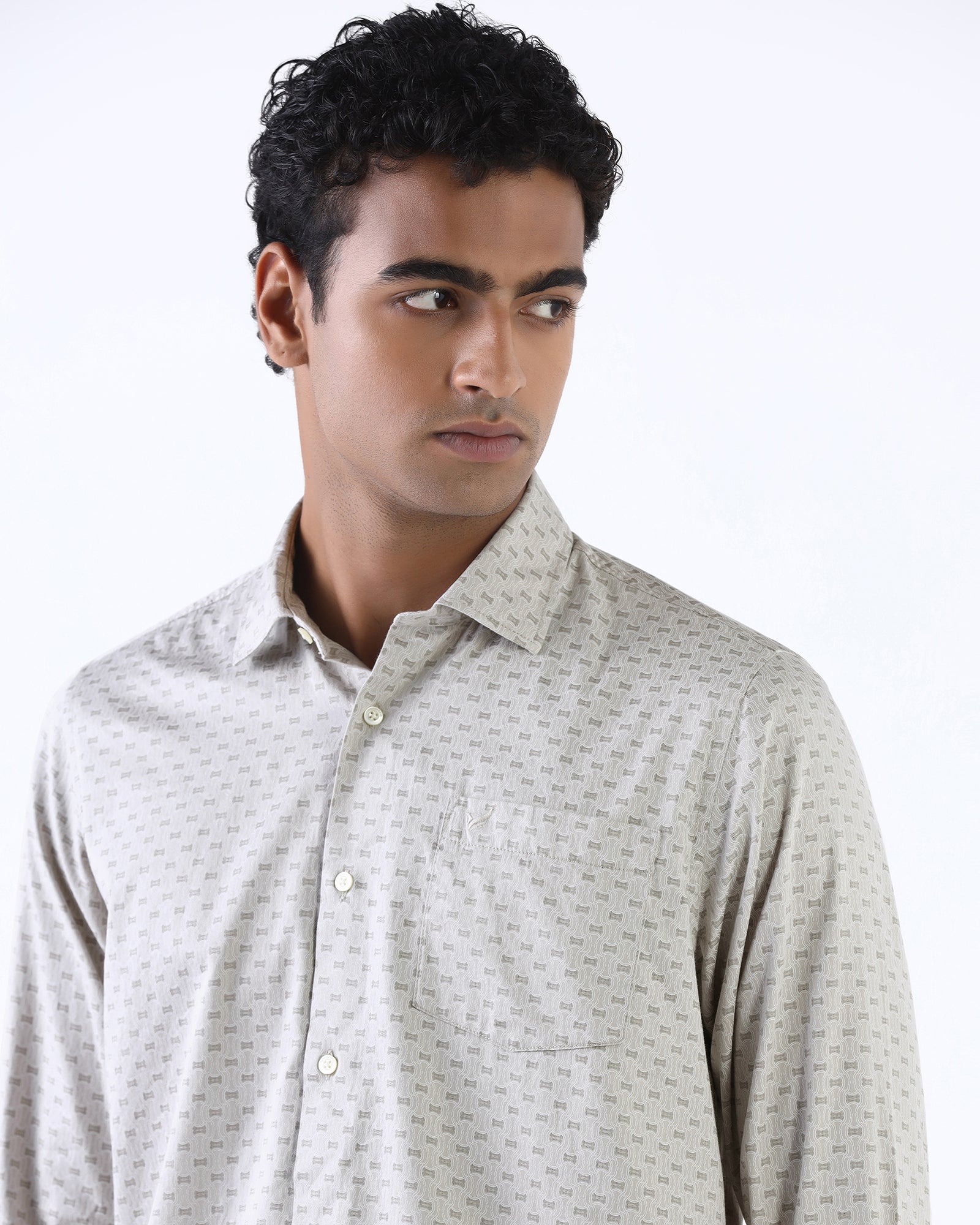 Grey Printed Shirt - Bedaf