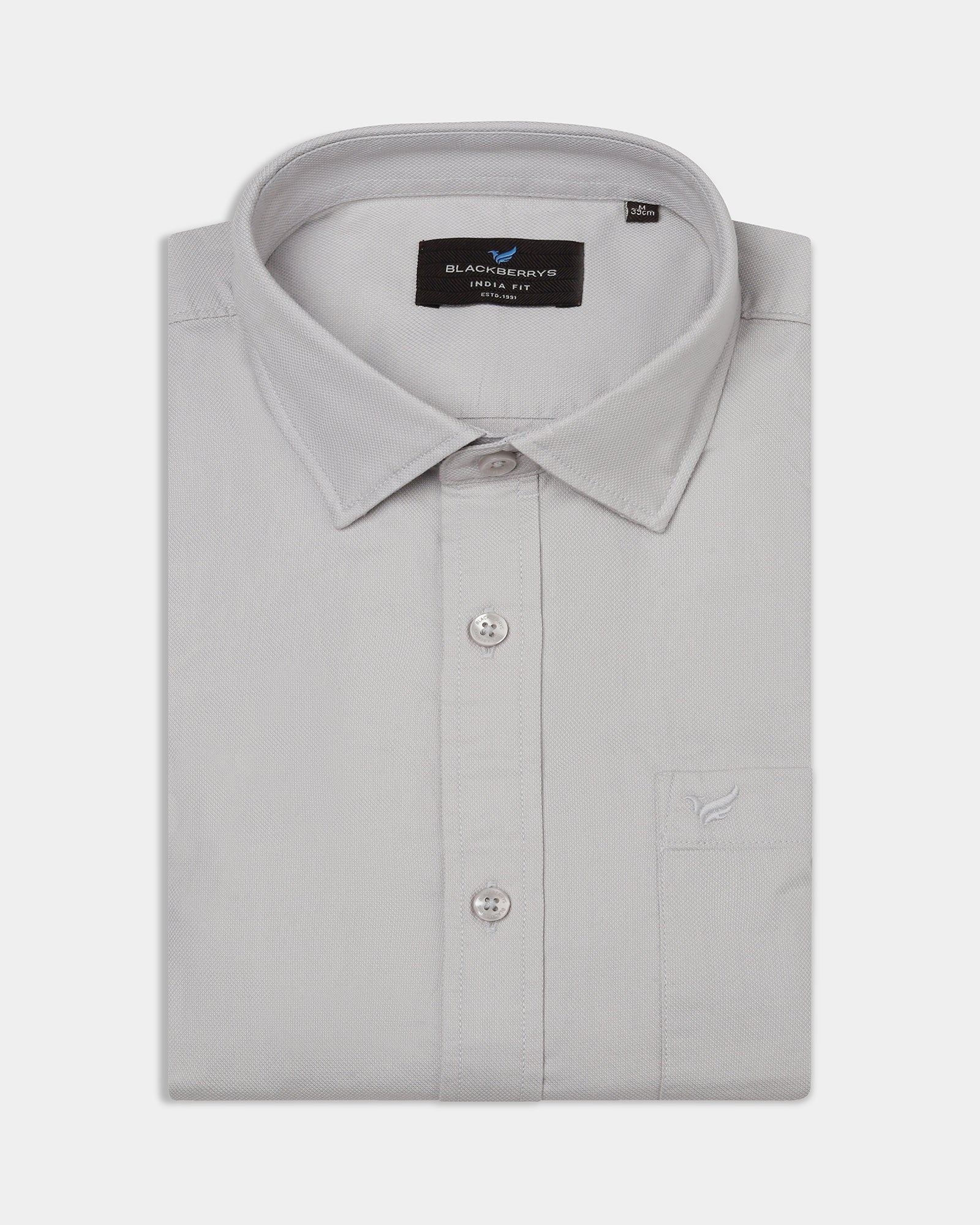Grey Printed Shirt - Gebbew