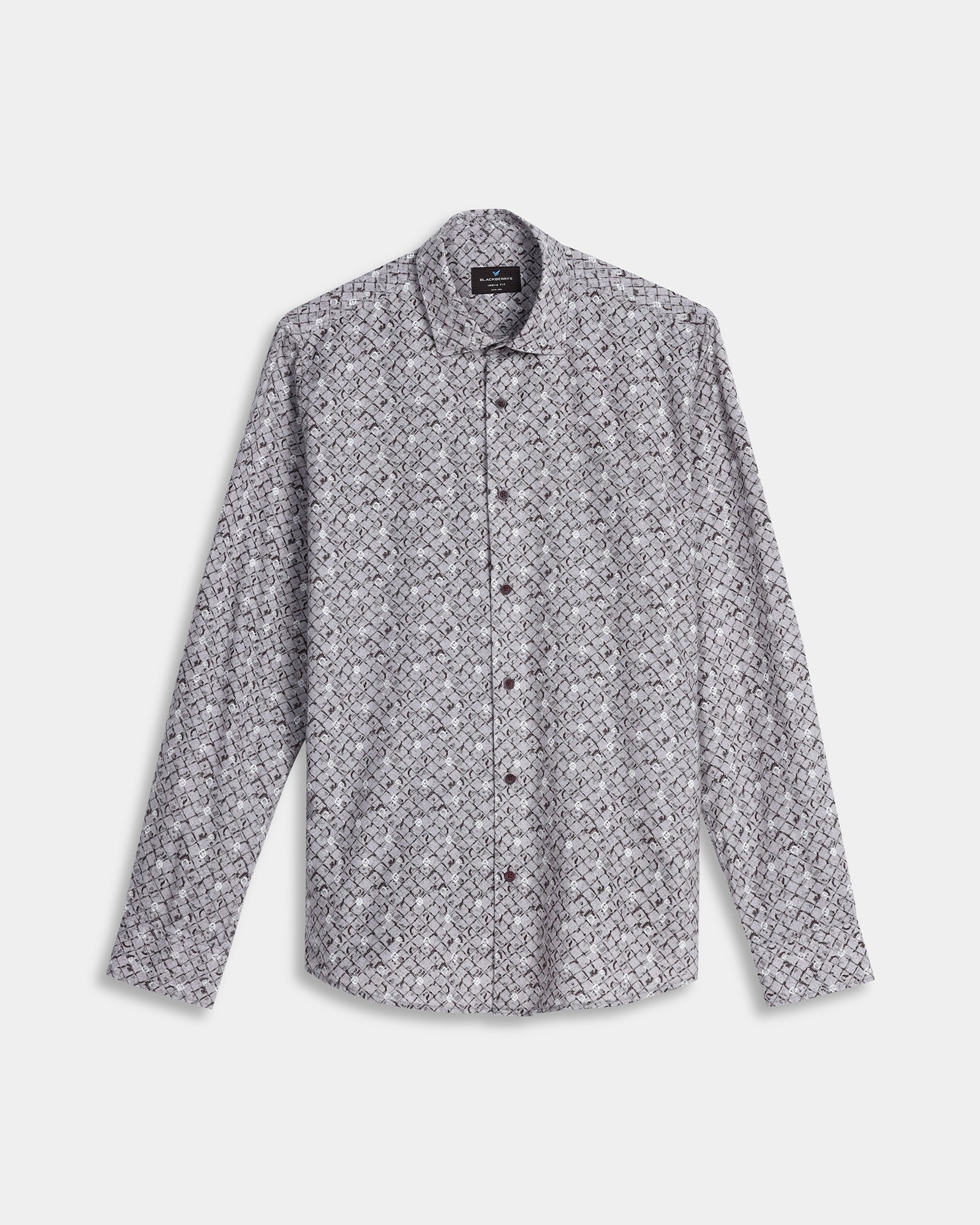 Grey Printed Shirt - Maverick