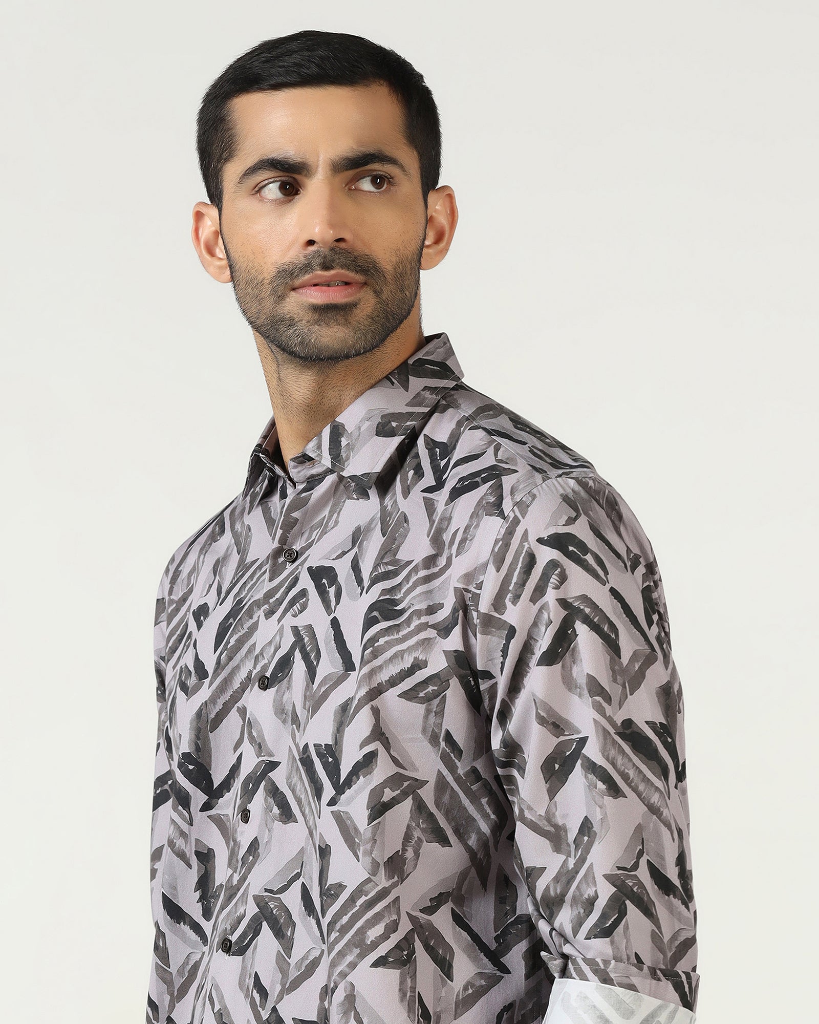 Grey Printed Shirt - Volmer