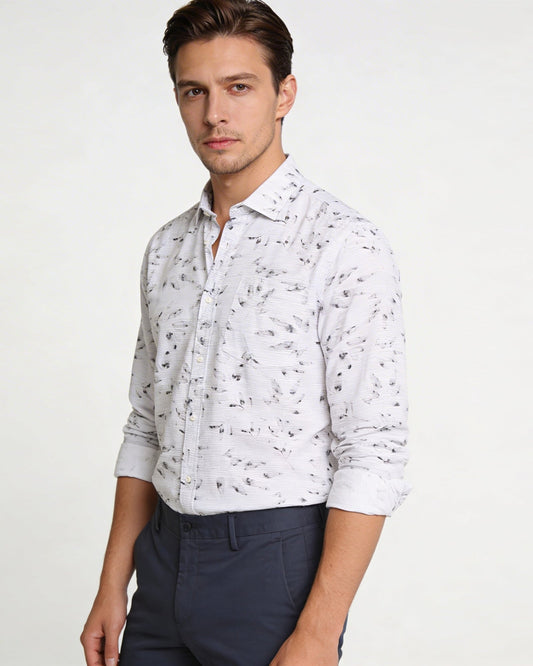 Grey Printed Shirt - Wind