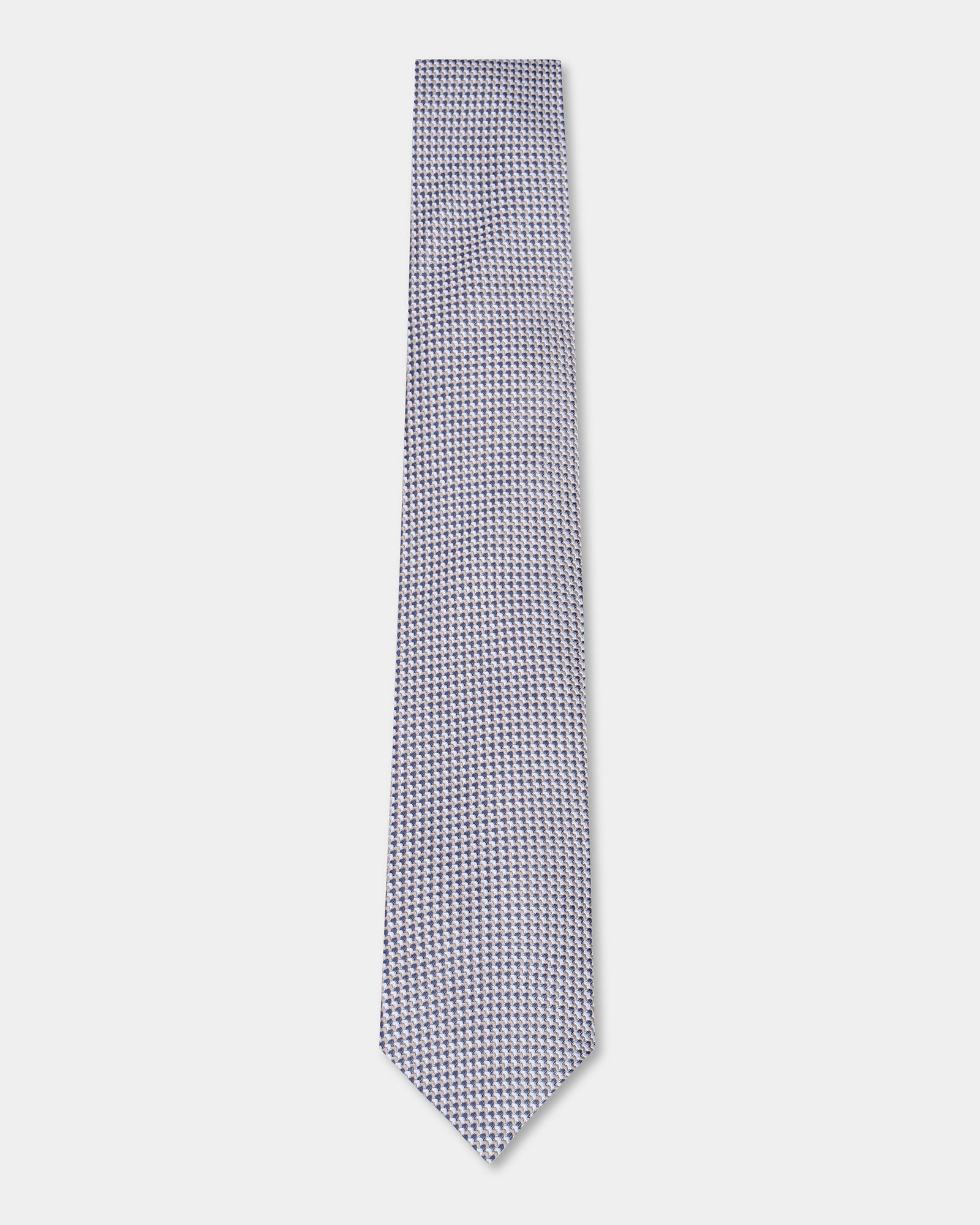 Grey Silk Jacquard Tie - Alba