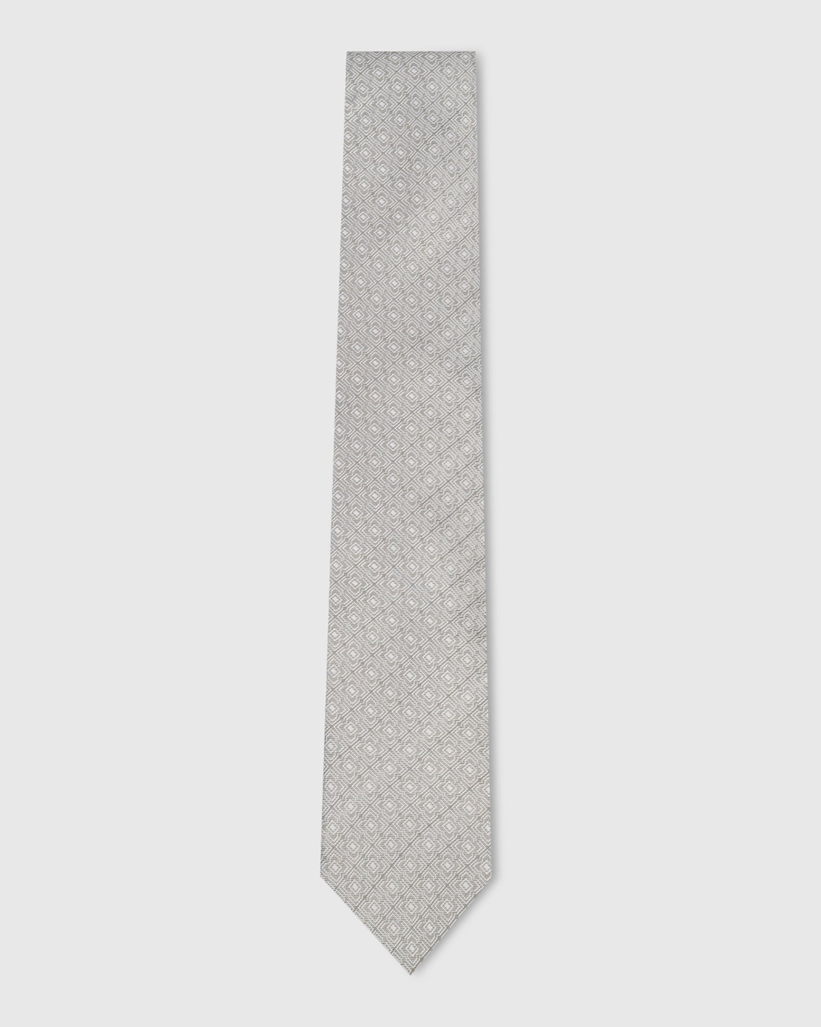 Grey Silk Jacquard Tie - Wigger
