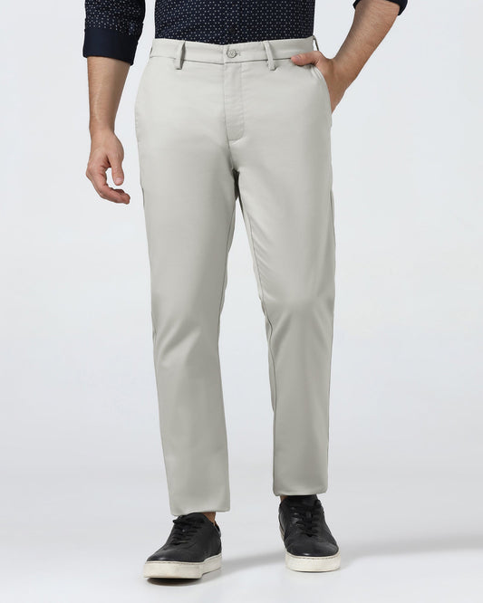 Grey Solid Khakis - Elm