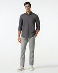 Grey Solid Khakis - Mario