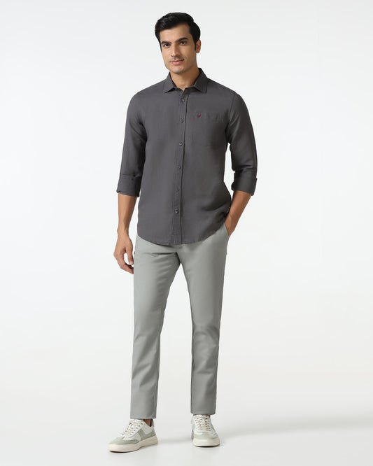 Grey Solid Khakis - Mario