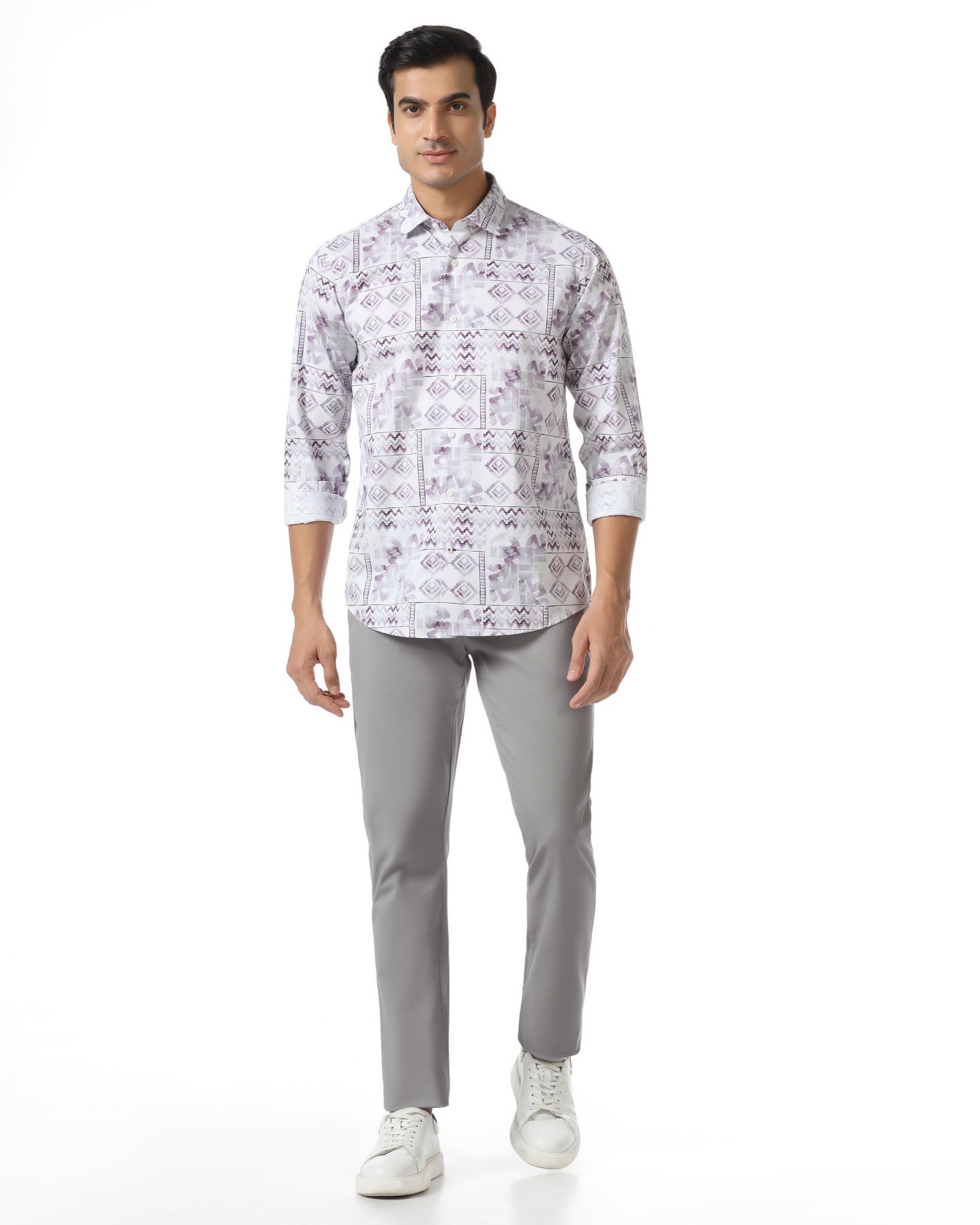 Grey Solid Khakis - Mario
