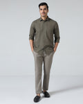 Grey Solid Khakis - Marley