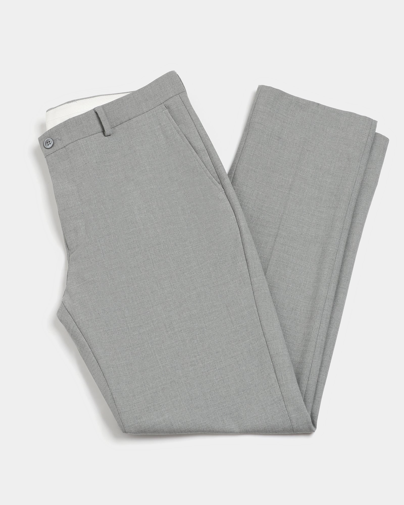 Grey Solid Trouser - Donny