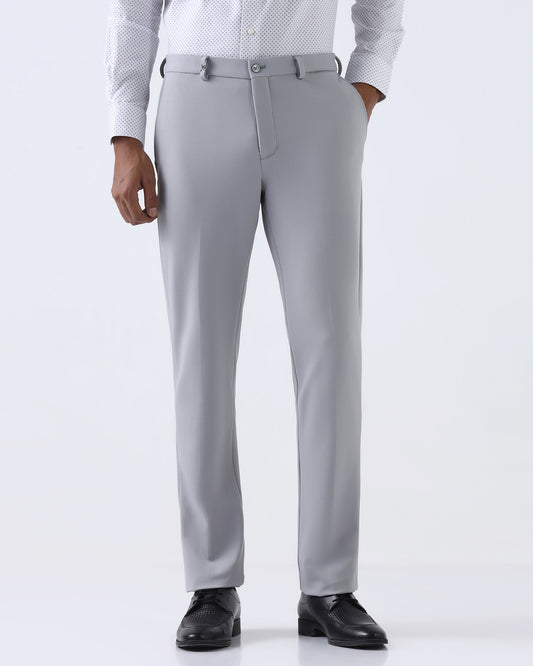 Grey Solid Trouser - Hender