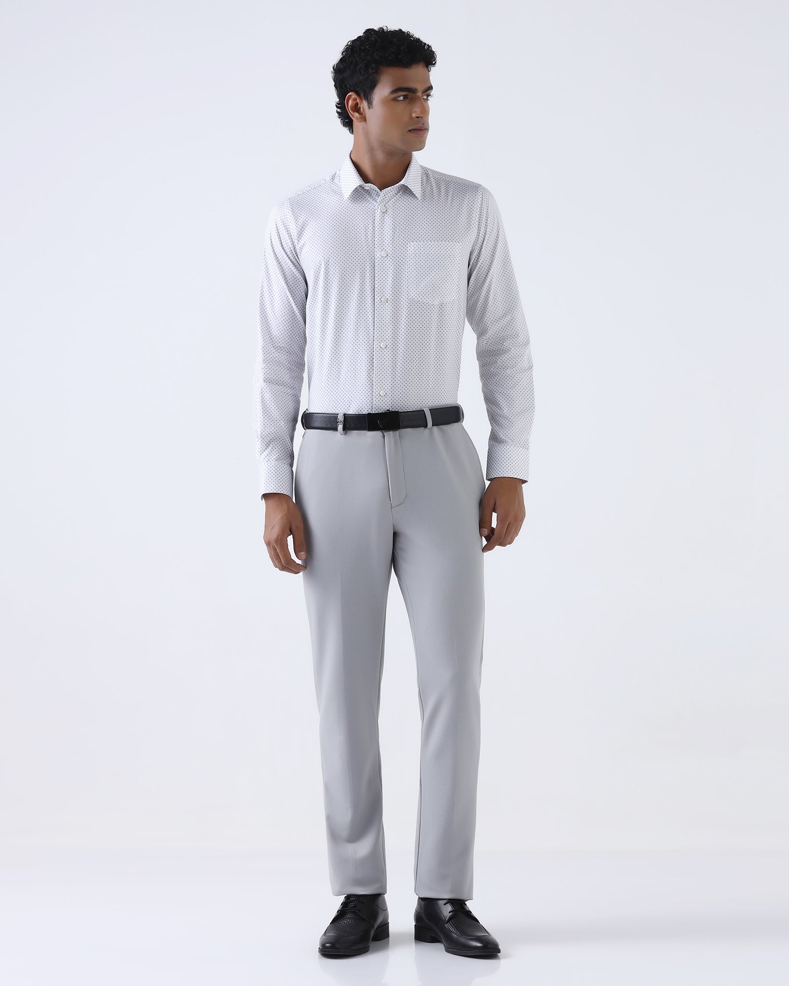 Grey Solid Trouser - Hender