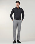 Grey Solid Trouser - Luis