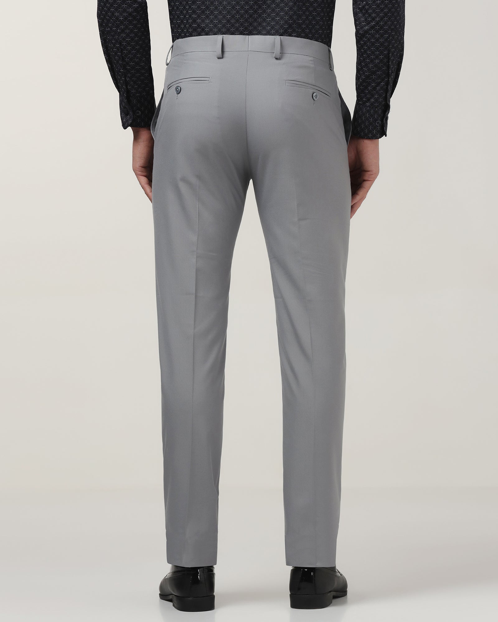Grey Solid Trouser - Luis