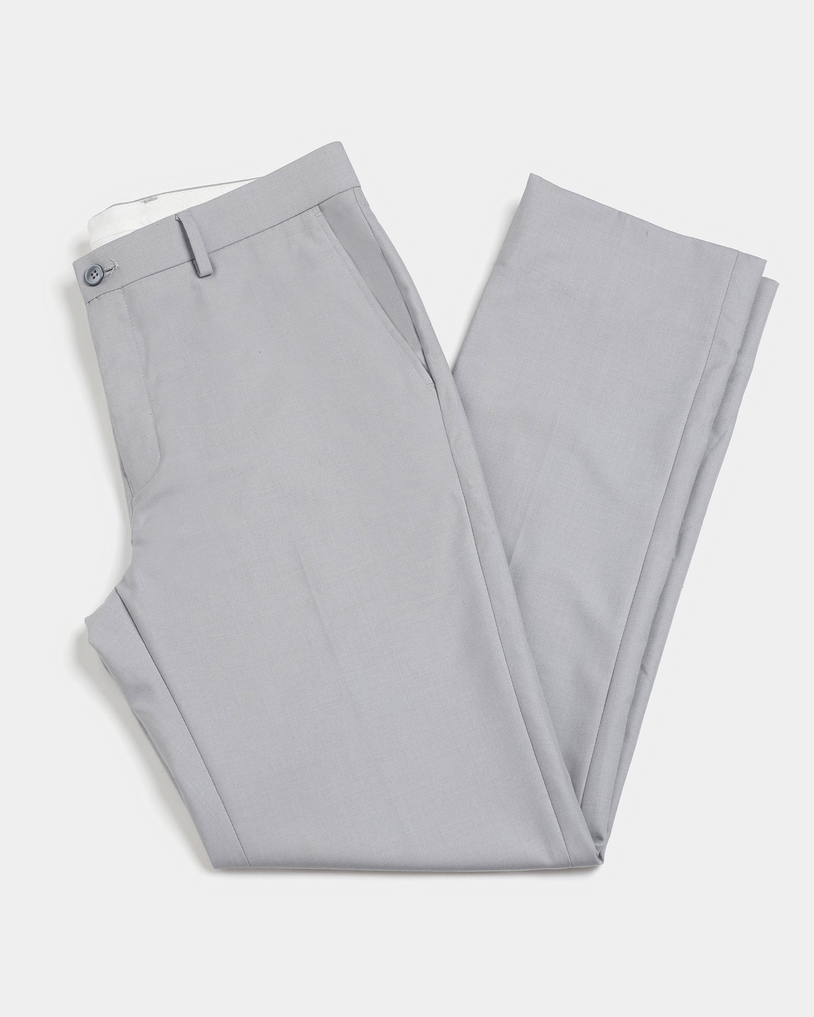Grey Solid Trouser - Tudor