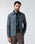 Grey Solid Trucker Jacket - Leaon