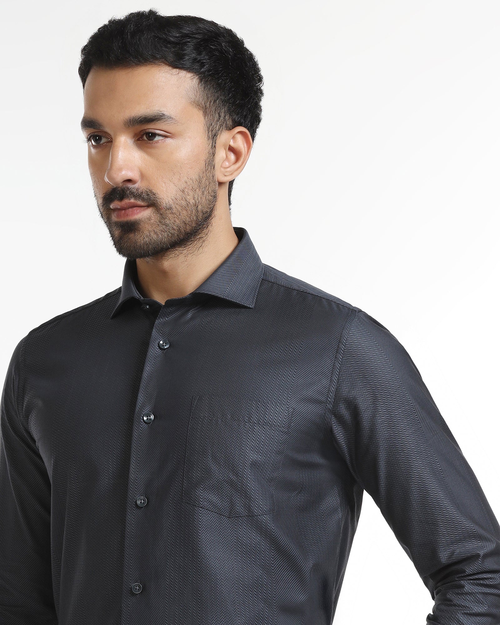 Grey Stripe Shirt - Recruit