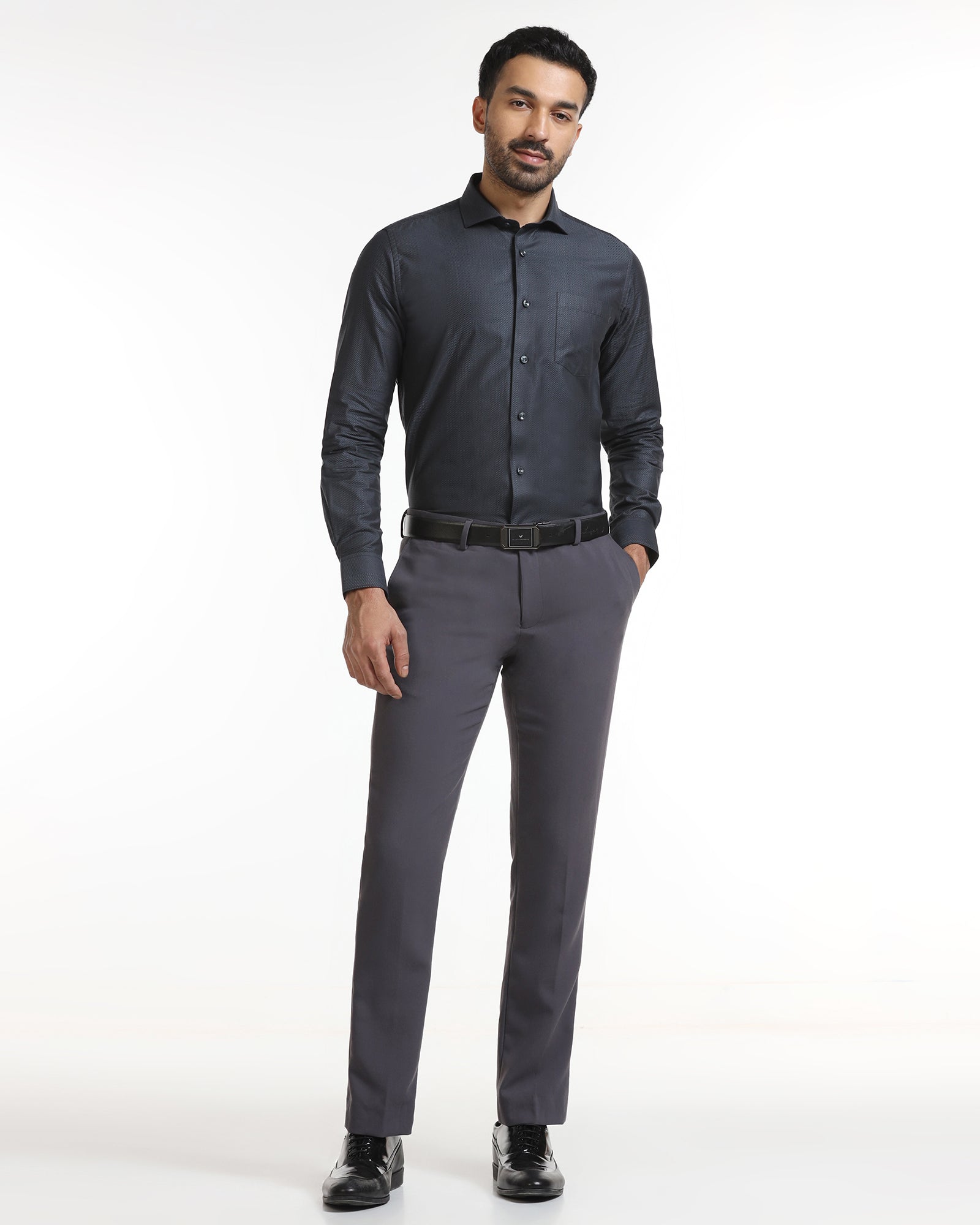 Grey Stripe Shirt - Recruit