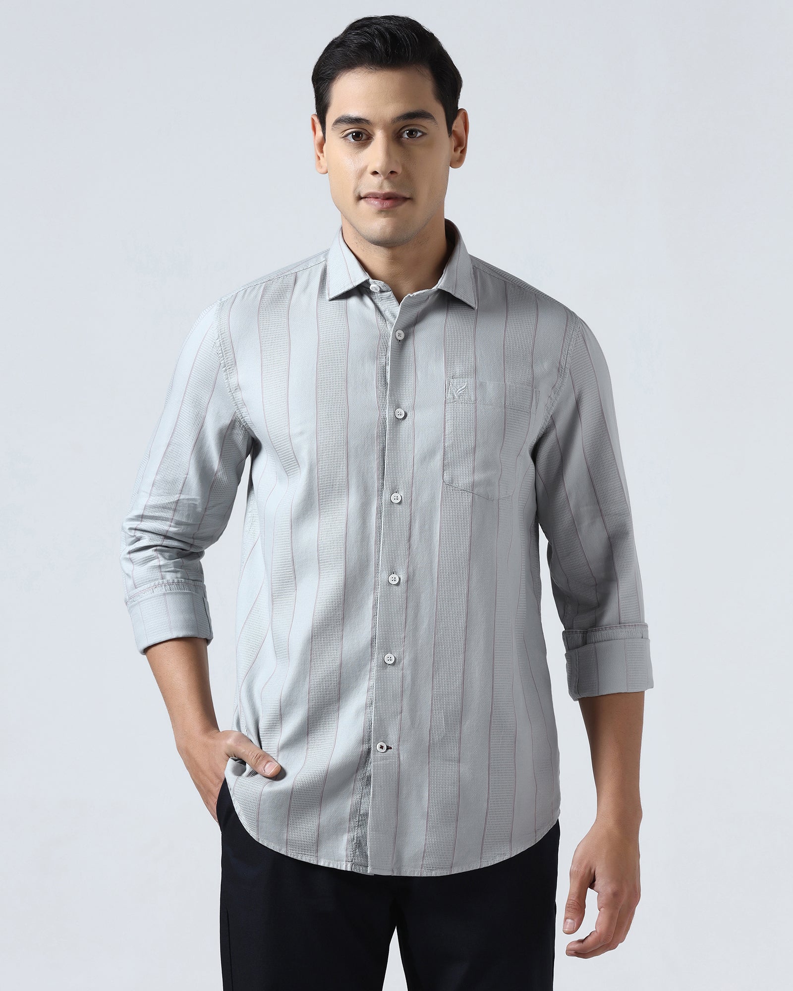 Grey Stripe Shirt - Sabel
